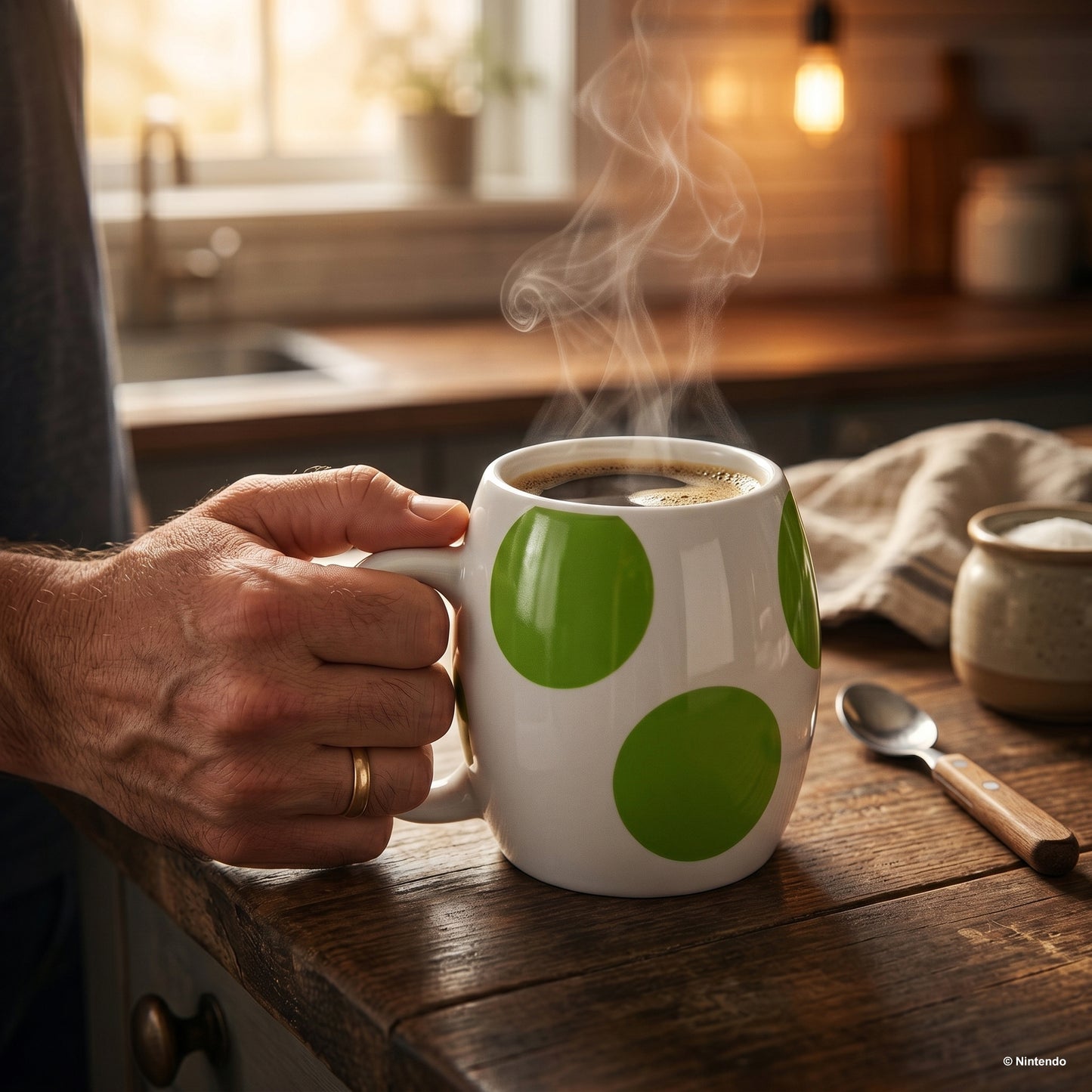 Super Mario - Yoshi Egg 18oz Ceramic Shaped Mug