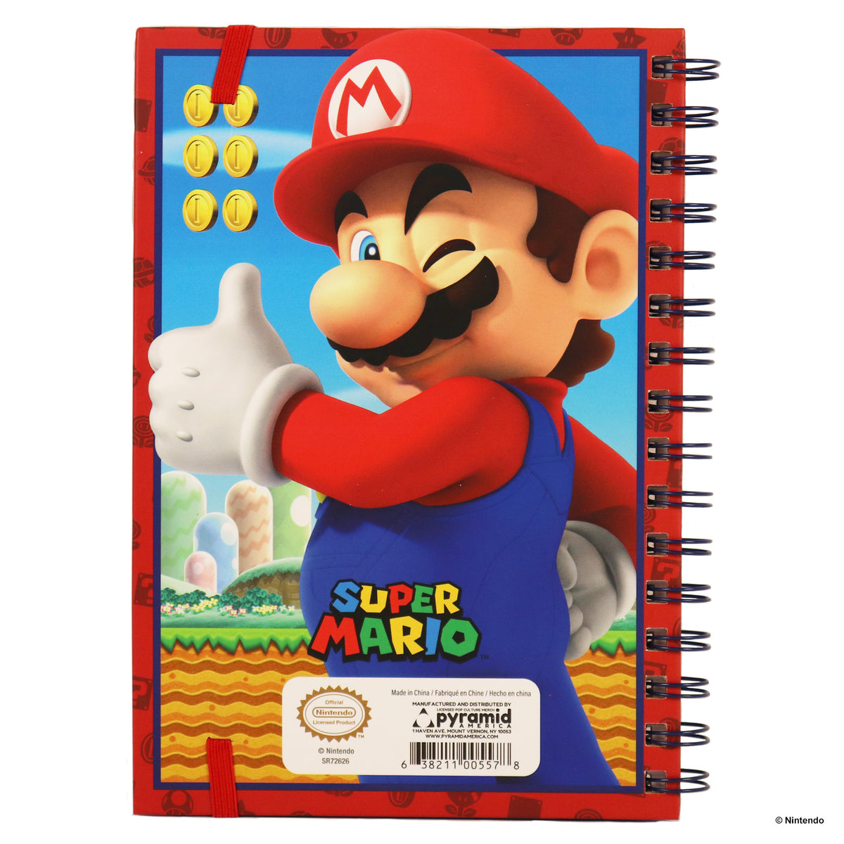 Super Mario - A5 Wiro Notebook with 3D Lenticular Cover