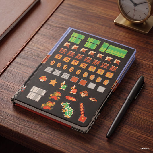 Super Mario Retro - A5 Premium Journal With Magnetic Sheet