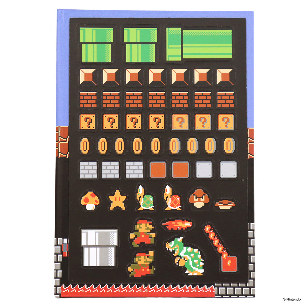 Super Mario Retro - A5 Premium Journal With Magnetic Sheet