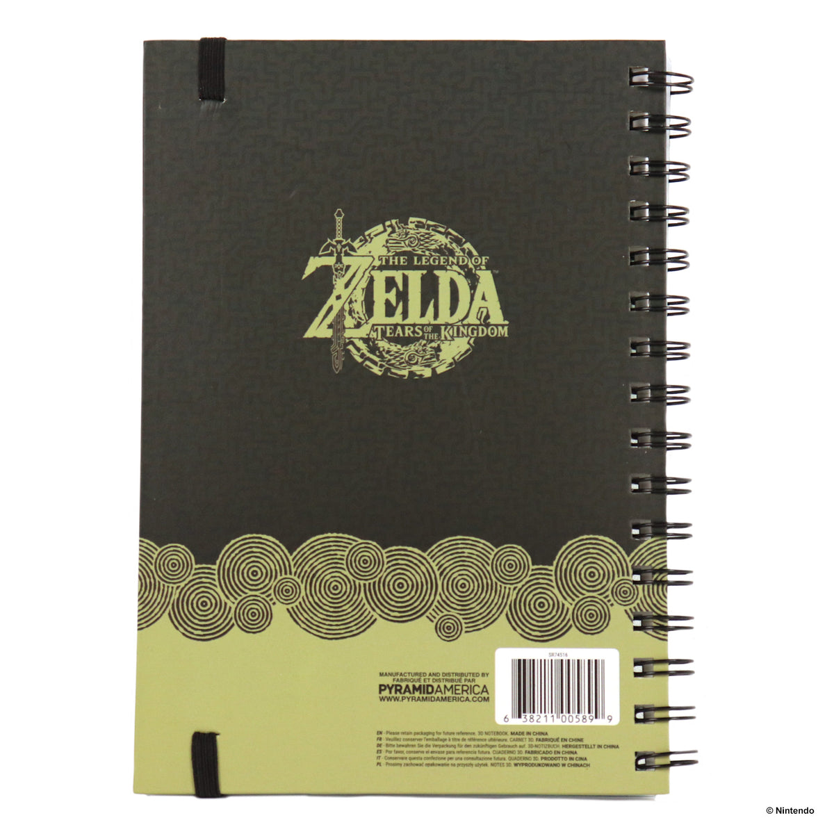 Zelda - Tears of the Kingdom - A5 Wiro Notebook with 3D Lenticular Cover