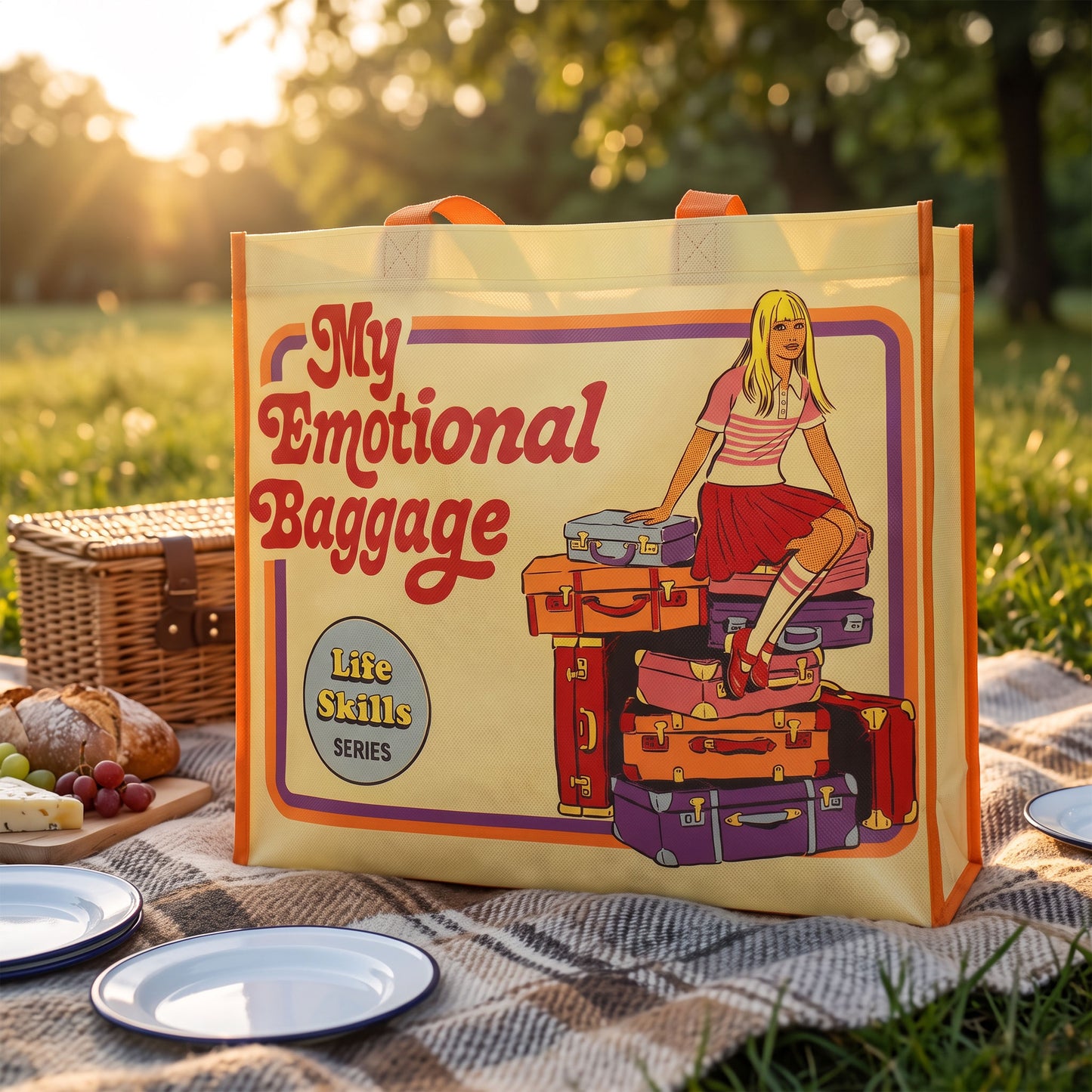 Steven Rhodes™ – My Emotional Baggage Tote Bag