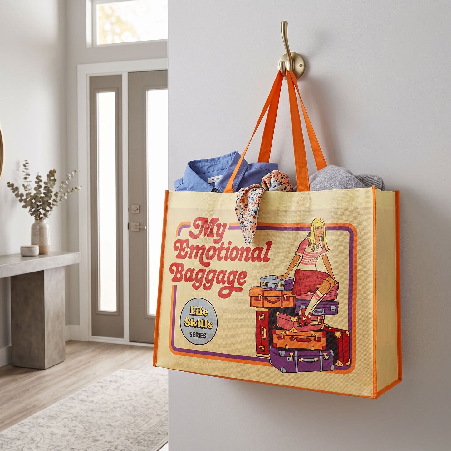 Steven Rhodes™ – My Emotional Baggage Tote Bag